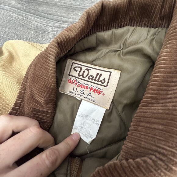 Vintage Walls Detroit Jacket Mens XL Blizzard Pruf Duck Canvas Workwear 90s USA - Picture 4 of 9